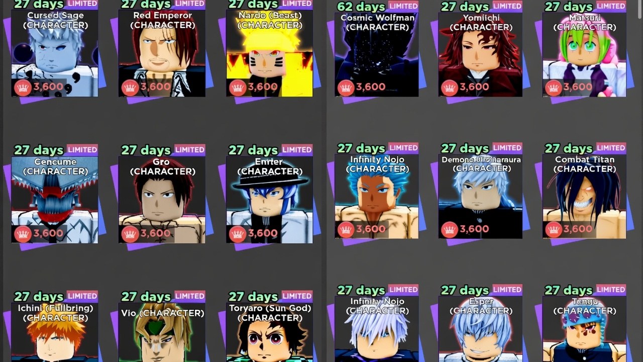 Starter Characters